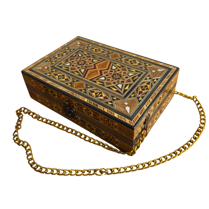 Borsa Damaschina con Madreperla – Eleganza Orientale Artigianale