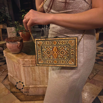 Borsa Damaschina con Madreperla – Eleganza Orientale Artigianale