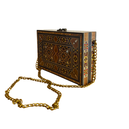 Borsa Damaschina con Madreperla – Eleganza Orientale Artigianale