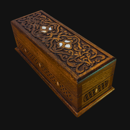 El Oyma Lüks Şam Kutusu – Sedef & Kadife Zarafeti