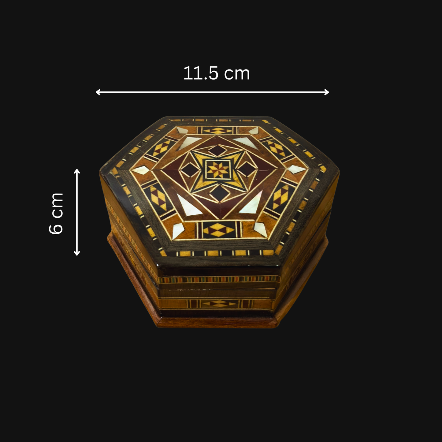 Caja de Mosaico Artesanal de Damasco – Arte Tradicional y Terciopelo