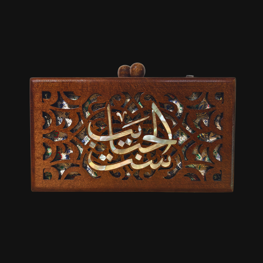 Mother – Pochette Damascène de Luxe en Nacre & Brocart