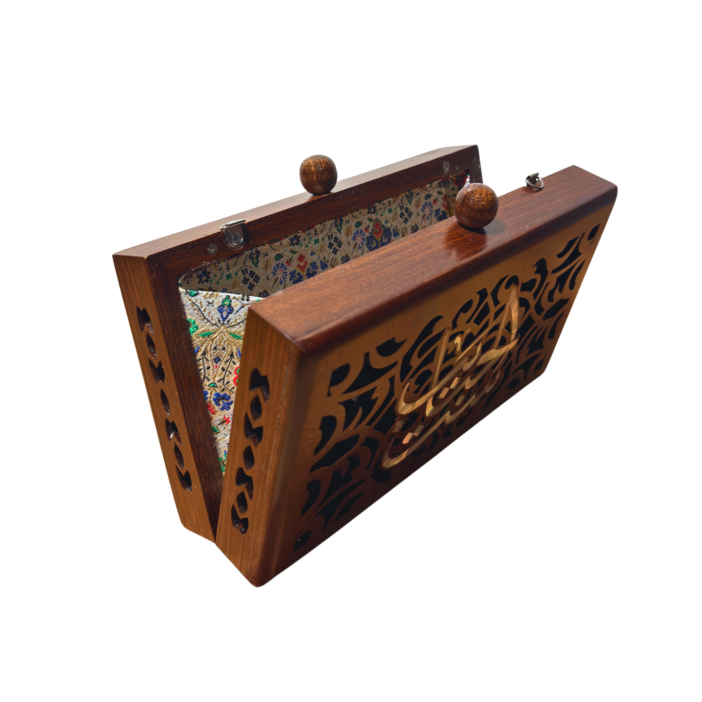 Mother – Pochette Damascène de Luxe en Nacre & Brocart