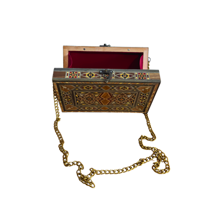 Borsa Damaschina con Madreperla – Eleganza Orientale Artigianale