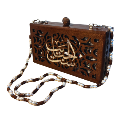 Mother – Pochette Damascène de Luxe en Nacre & Brocart